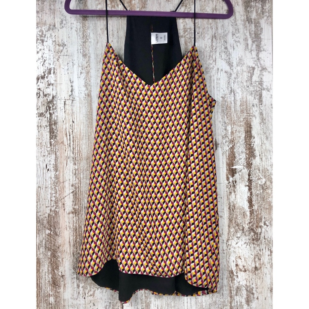 EXPRESS Barcelona Cami Geometric Tank Top Size L